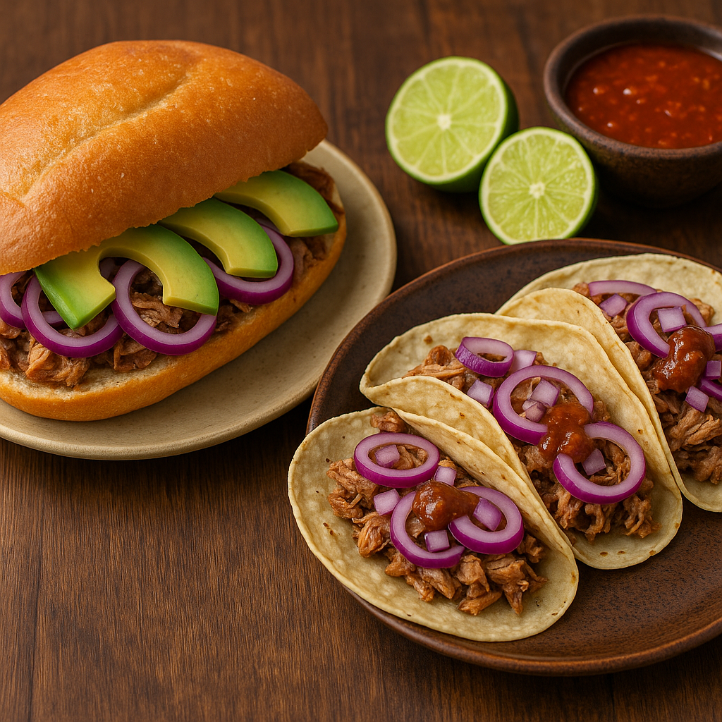 Combo torta y tacos